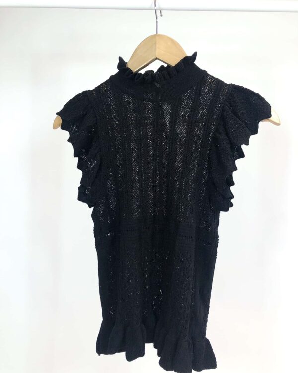 Blusa tricot preta ZARA - P - VENDIDO SISTEMA OTO