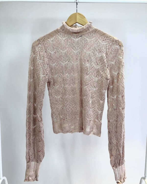 Blusa manga tricot rosa GALERIA TRICOT - P