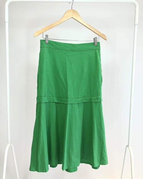 Saia midi verde banderia LIZIE - M  VENDIDO SISTEMA OTTO