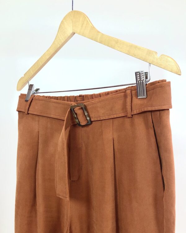 Calça terracota cinto CASUAL STREET - M - VENIDO SISTEMA OTO