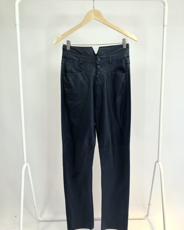 Calça azulmarinho couro DANI BERNARDES - 38 *nunca usado*