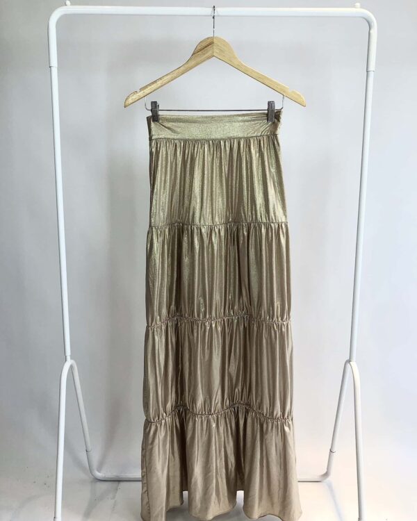 Saia longa metalizada ADRIANA DEGREAS - P - VENDIDO SISTEMA OTO