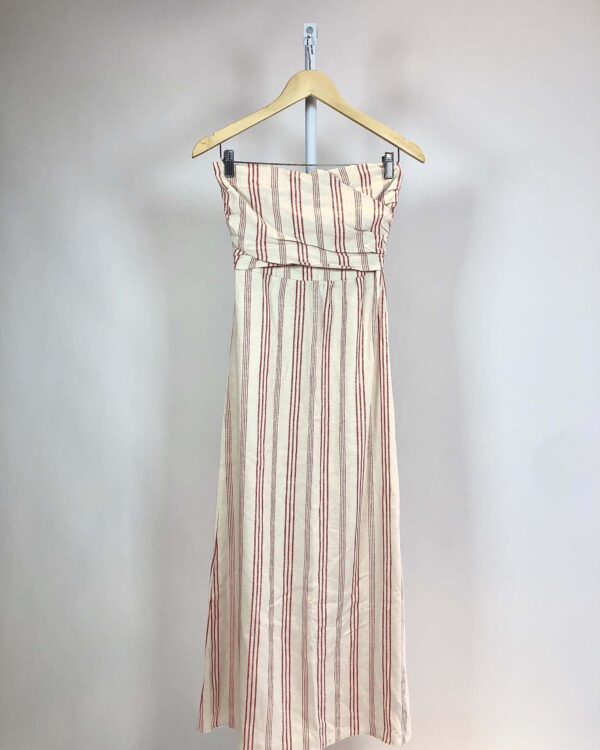 Vestido bege e rosa sem alça MARIA FILÓ - PP - VENDIDO SISTEMA OTTO