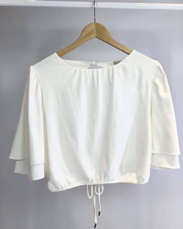 Blusa off white de malha DRESS TO - M