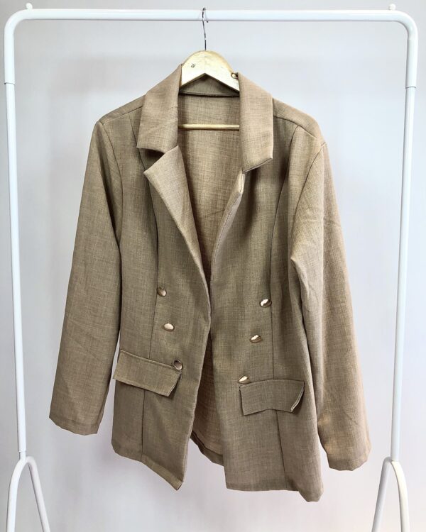 Blazer marrom oversized Bentha - G