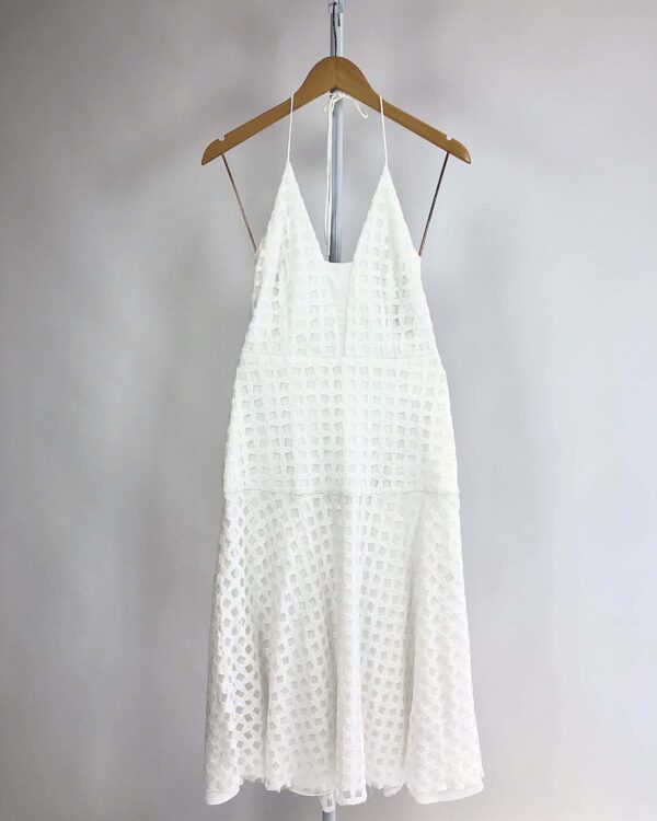 Vestido branco bordado CAVENDISH - 36 - VENDIDO SISTEMA OTO