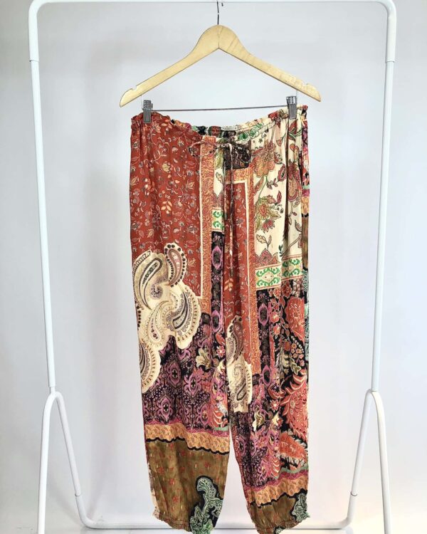 Calça mix de estampas e lurex GARAGE - M - VENDIDO SISTEMA OTO