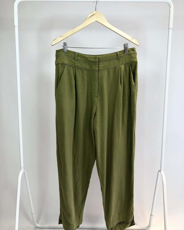 Calça viscolinho verde DRESS TO - 44 - VENDIDO SIST OTO