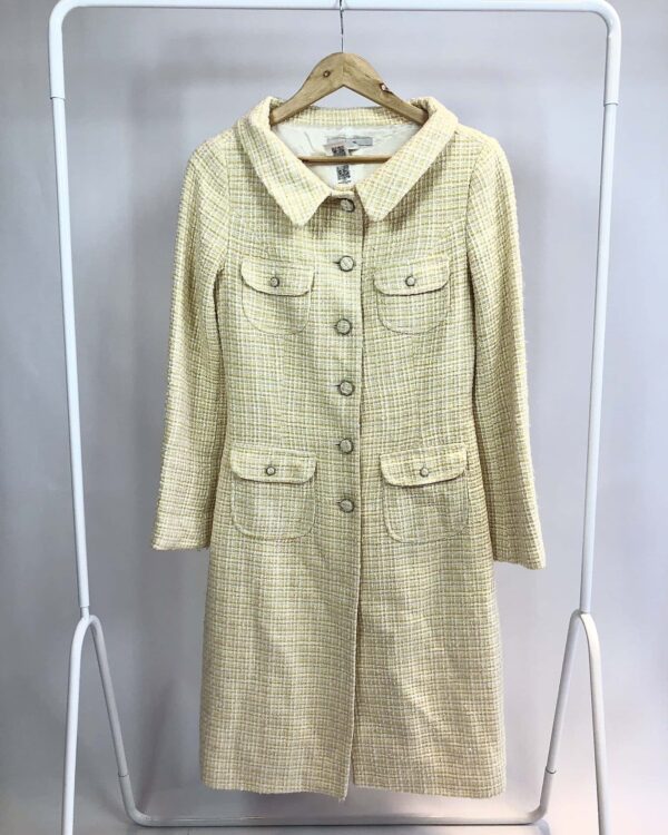 Sobretudo de tweed amarelo ZARA - P - VENDIDO SISTEMA OTO