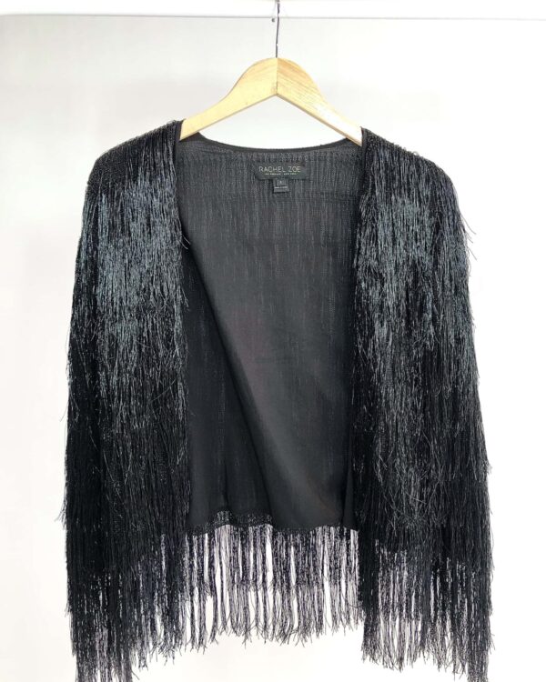 Jaqueta preta franjas RACHEL ZOE - P - VENDIDO SISTEMA OTO