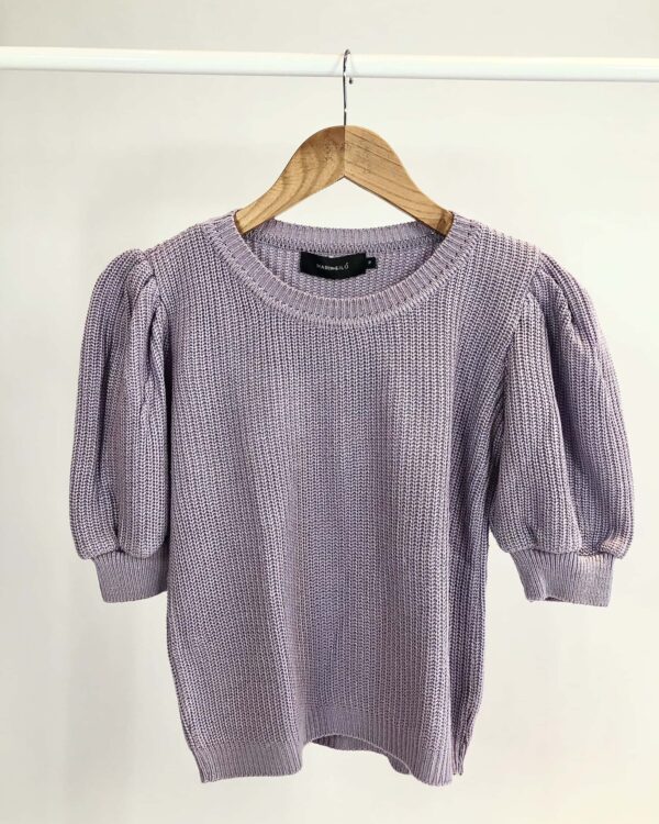 Blusa lilás tricot manga bufante MARIA FILÓ - P