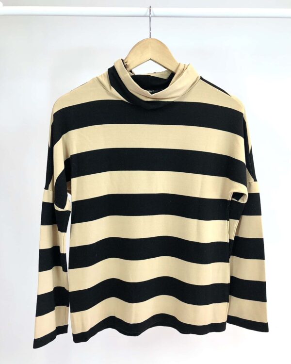 BLusa listrada gola alta LEELOO - P - VENDIDO SISTEMA OTO