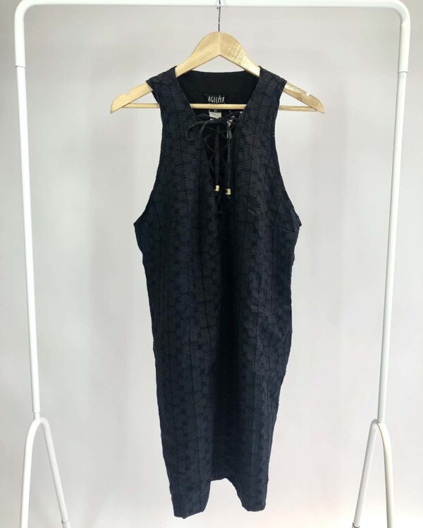 Vestido midi preto AGILITA - 44