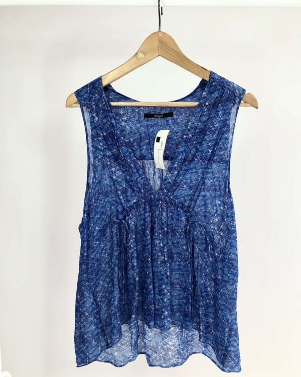 Bata azul estampada ANIMALE - 40 - VENDIDO SISTEMA OTO