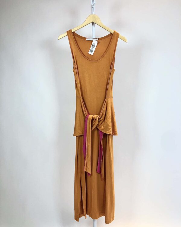 Vestido laranja e rosa SACADA - P - VENDIDO SISTEMA OTO