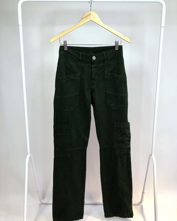 Calça sarja verde musgo ISABELA MATTE - 36