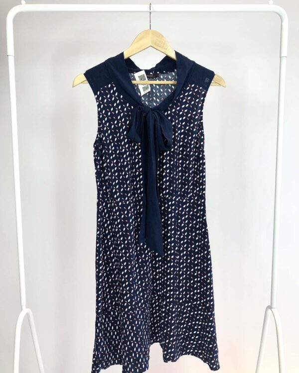 Vestido curto azul marinho estampado MARIA FILÓ - P - VENDIDO SISTEMA OTTO