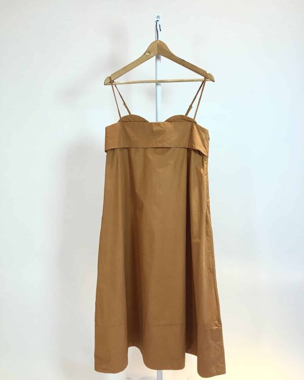 Vestido caramelo algodão ANIMALE - 40 - VENDIDO SIST OTO