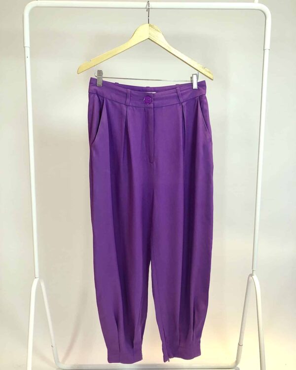 Calça roxa crepe NV - 42