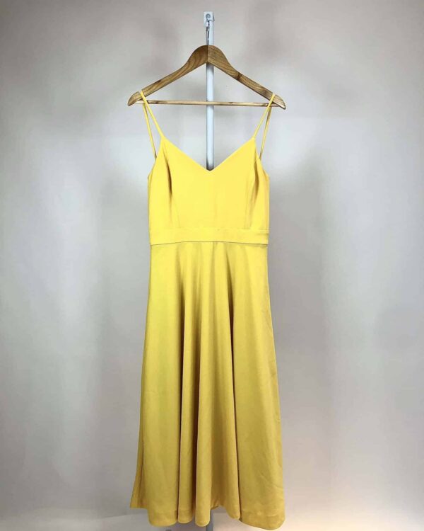 Vestido midi amarelo EVA - 38 - VENDIDO SIST OTO