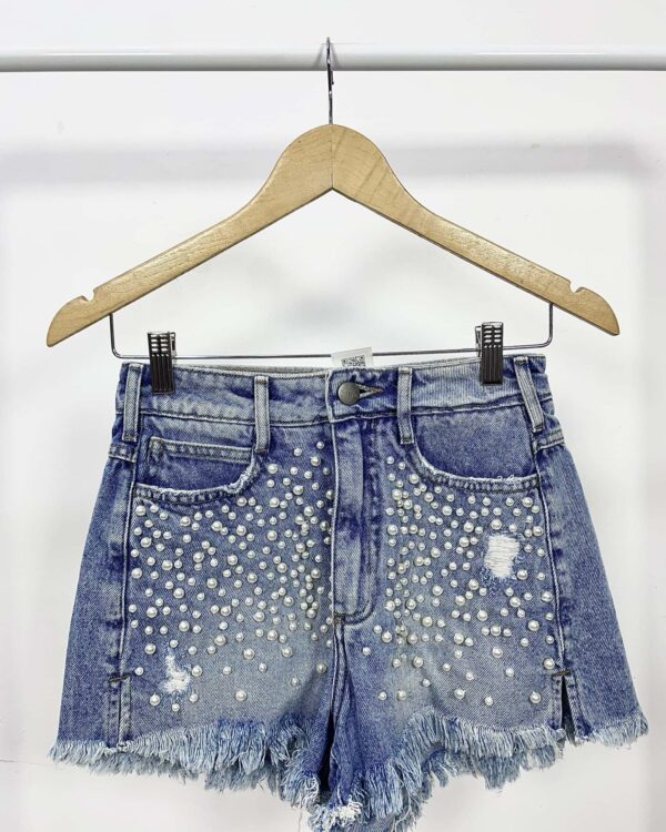 Short jeaans com pérolas L'CECCI - 36 - VENDIDO SISTEMA OTO