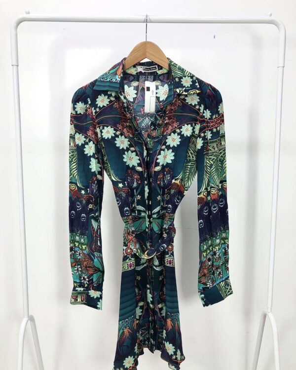 Chemise estampada seda ADRIANA BARRA - P - VENDIDO SISTEMA OTO