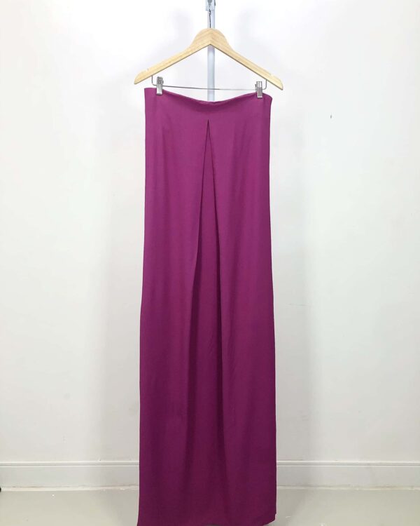 Vestido longo sem alça fúcsia NV - M - VENDIDO SISTEMA OTO