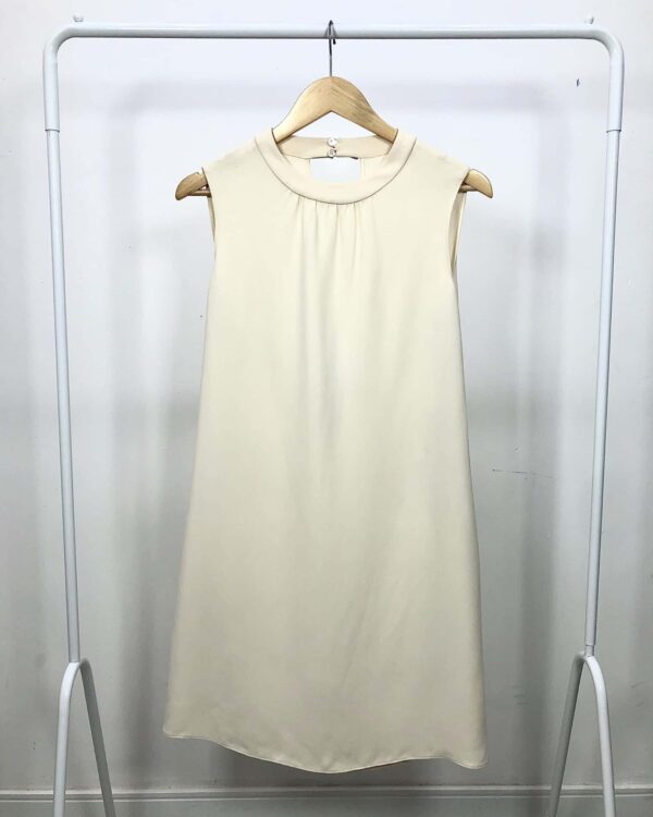 Vestido curto bege VALENTINO - 40 - VENDIDO SIST OTO