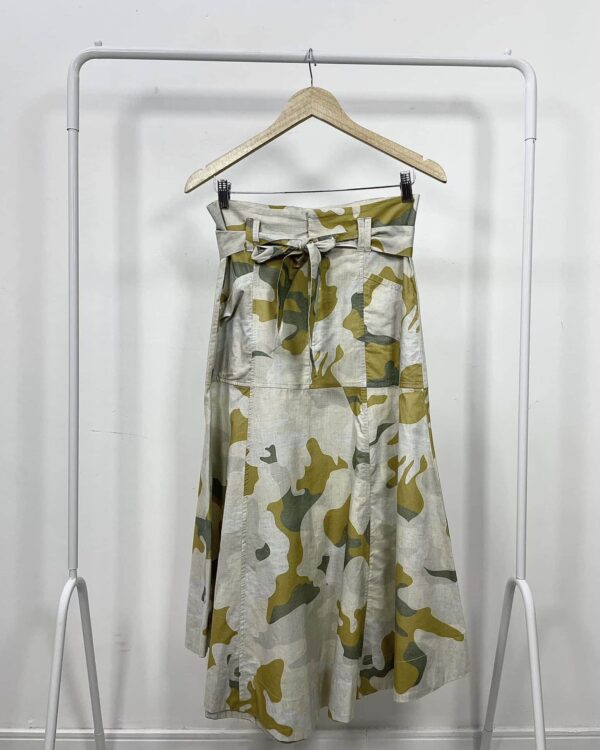 Saia algodão midi verde estampada ANIMALE - 38 - VENDIDO SISTEMA OTO