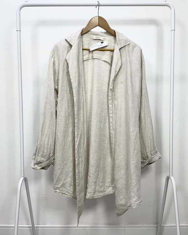 Sobreposição linho cru JUNIOR COSTA - M - VENDIDO SISTEMA OTO