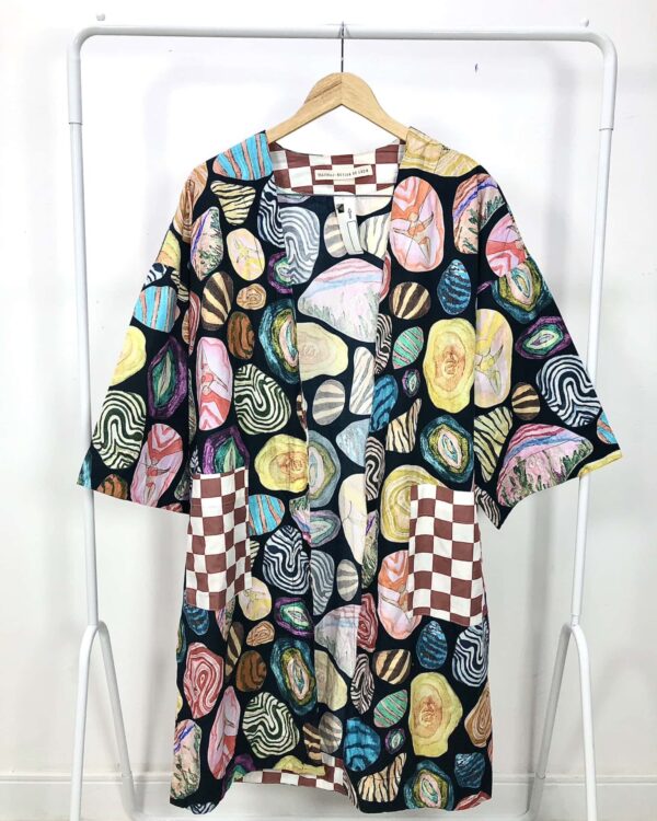 Kimono colorido estampado algodão WAIWAI + BETINA DE LUCA - U - VENDIDO SISTEMA OTO