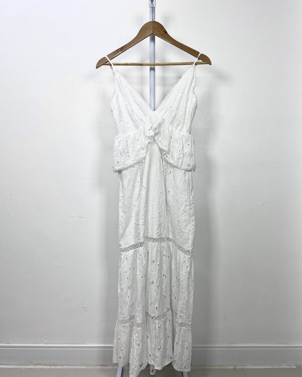 Vestido branco laise FARM - P
