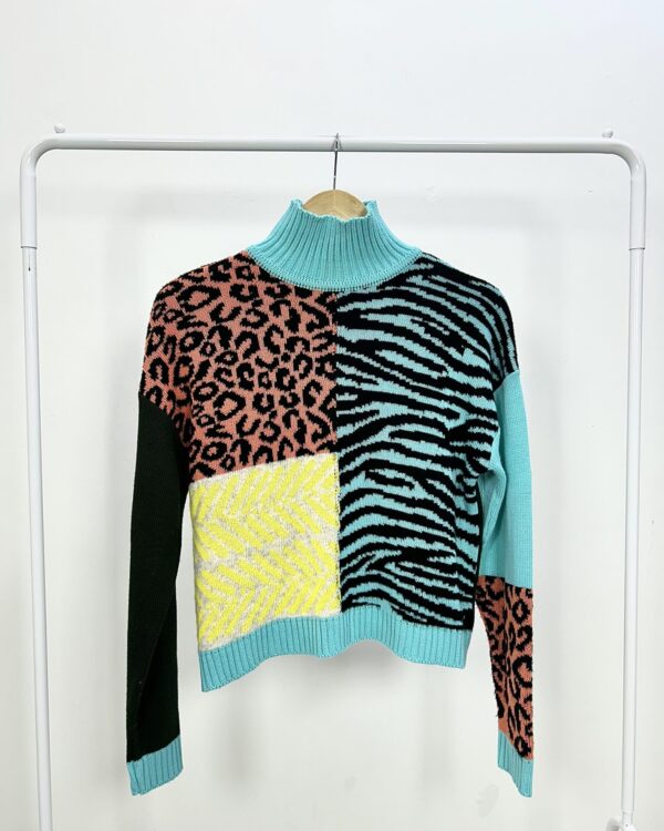 Blusa manga tricot estampado OH BOY - M