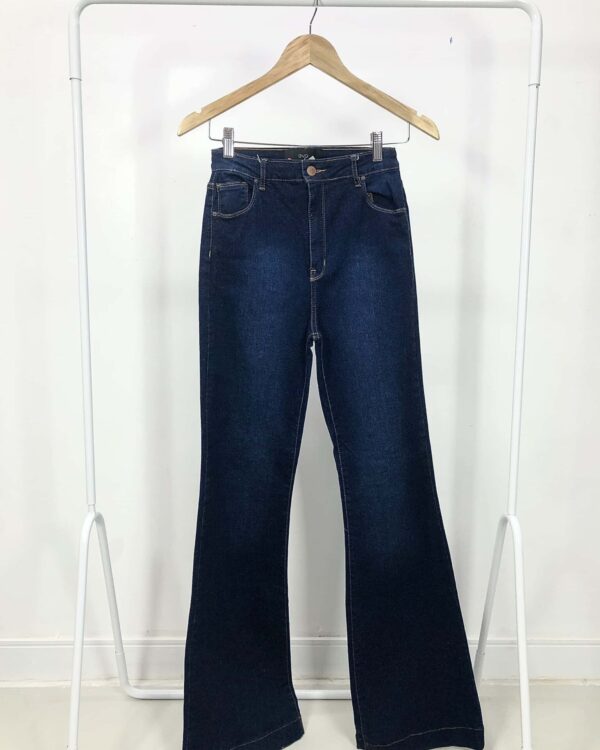 Calça jeans escura bolsos NV - 38 - VENDIDO SISTEMA OTO