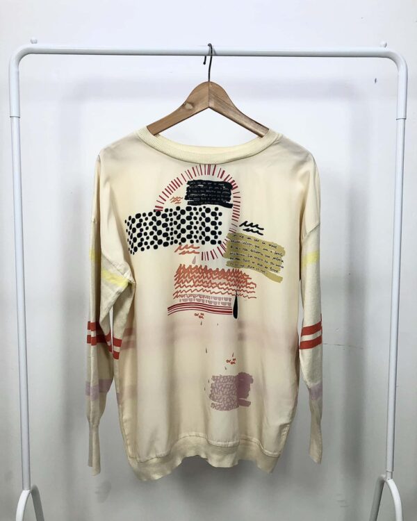 Blusa tricot com estampa ANIMALE - M *nunca usada* -VENDIDO SISTEMA OTTO