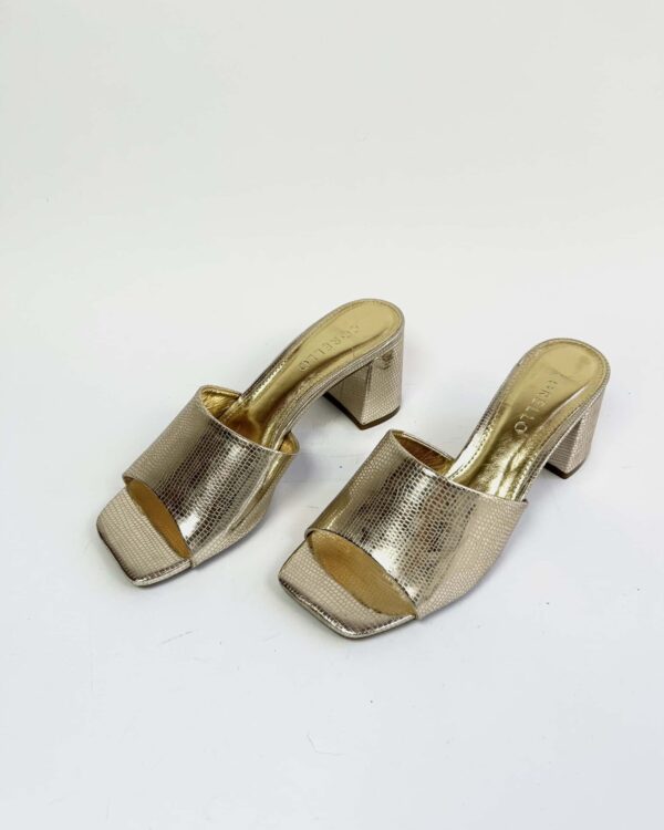 Sandalia dourada de salto CORELLO - 37 *nunca usado* - VENDIDO SISTEMA OTO