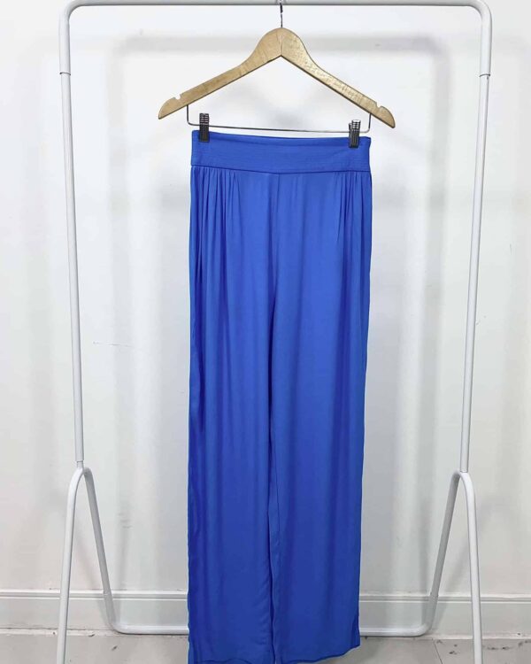 Calça azul crepe IORRANE - 36 - VENDIDO SISTEMA OTO