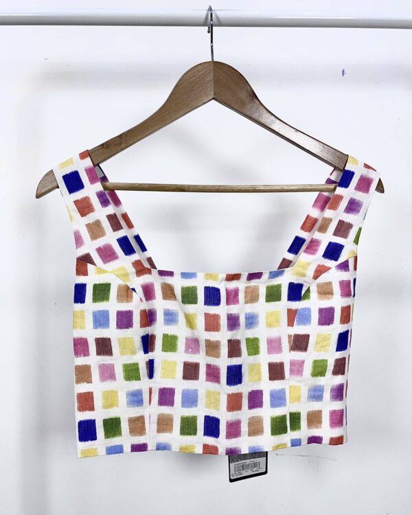 Cropped colorido MIXED - P *nunca usado*