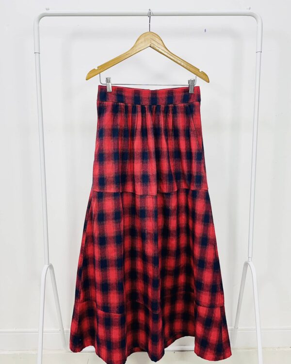 Saia xadrez vermelho e azul A. NIEMEYER - 36