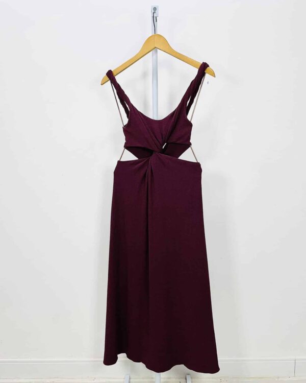 Vestido recortado roxo CRIS BARROS - 36 - VENDIDO SIST OTO