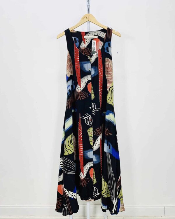 Vestido longo estampado seda WAIWAI + BETINA DE LUCA - M - VENDIDO SISTEMA OTO