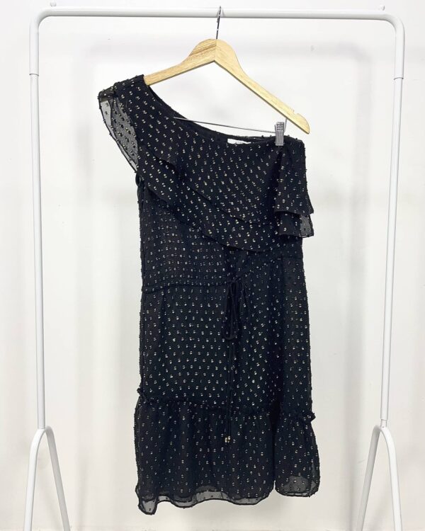 Vestido preto com fios de lurex ATEEN - 38 - VENDIDO SISTEMA OTO