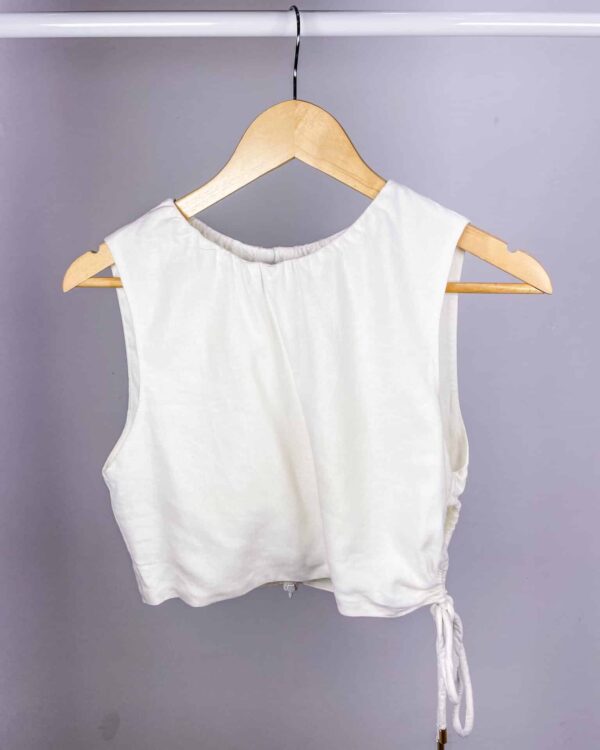 Blusa branca linho DRESS TO - P