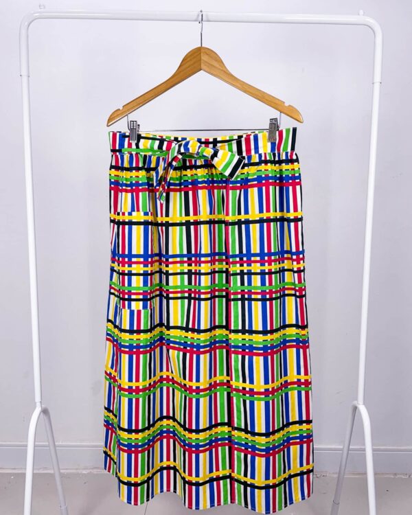 Saia midi com listras C&A + Lulu Novis - 42 - VENDIDO SISTEMA OTO