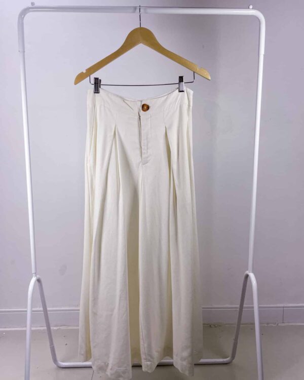 Calça de linho branca FARM - M