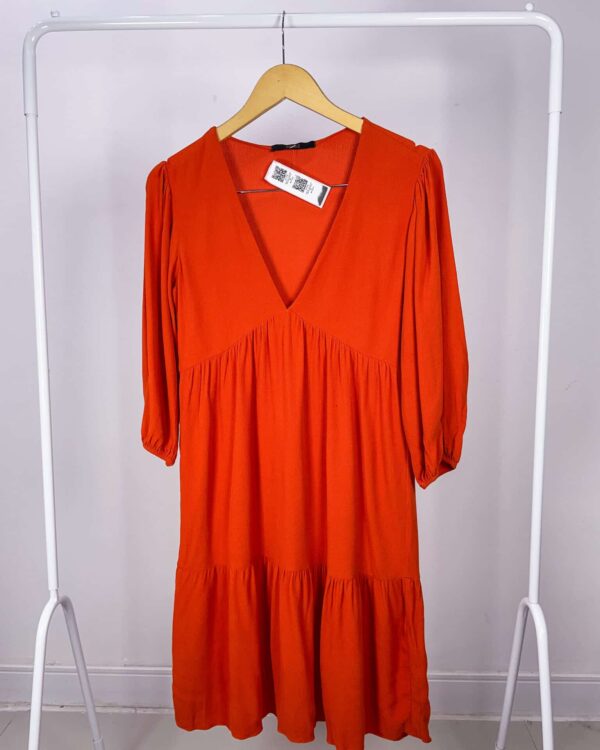 Vestido curto amplo laranja ANIMALE - 38 - VENDIDO SISTEMA OTO