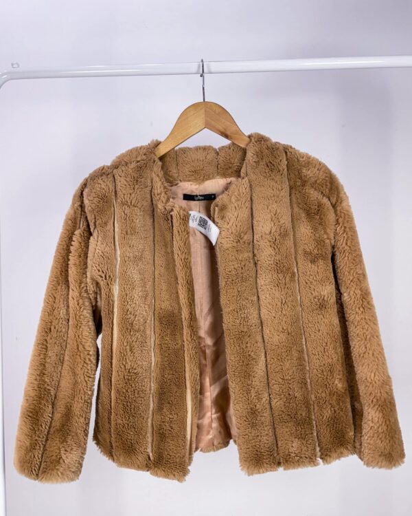Casaco pelos caramelo LEELOO - P - VENDIDO SISTEMA OTO