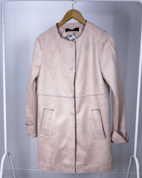 Casaco suéde rosa claro ZARA - M - VENDIDO SISTEMA OTO