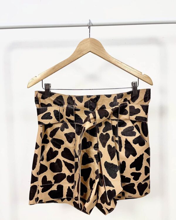 Short couro estampado EVA - 36 - vendido sistema oto