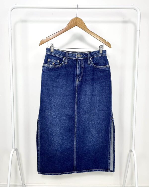 Saia midi jeans CALVIN KLEIN - M - vendido sistema oto